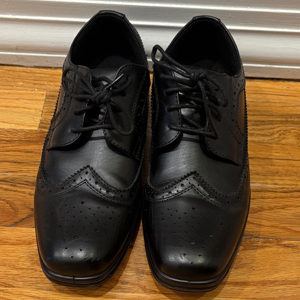 Classic Black Boy’s Dress Shoes